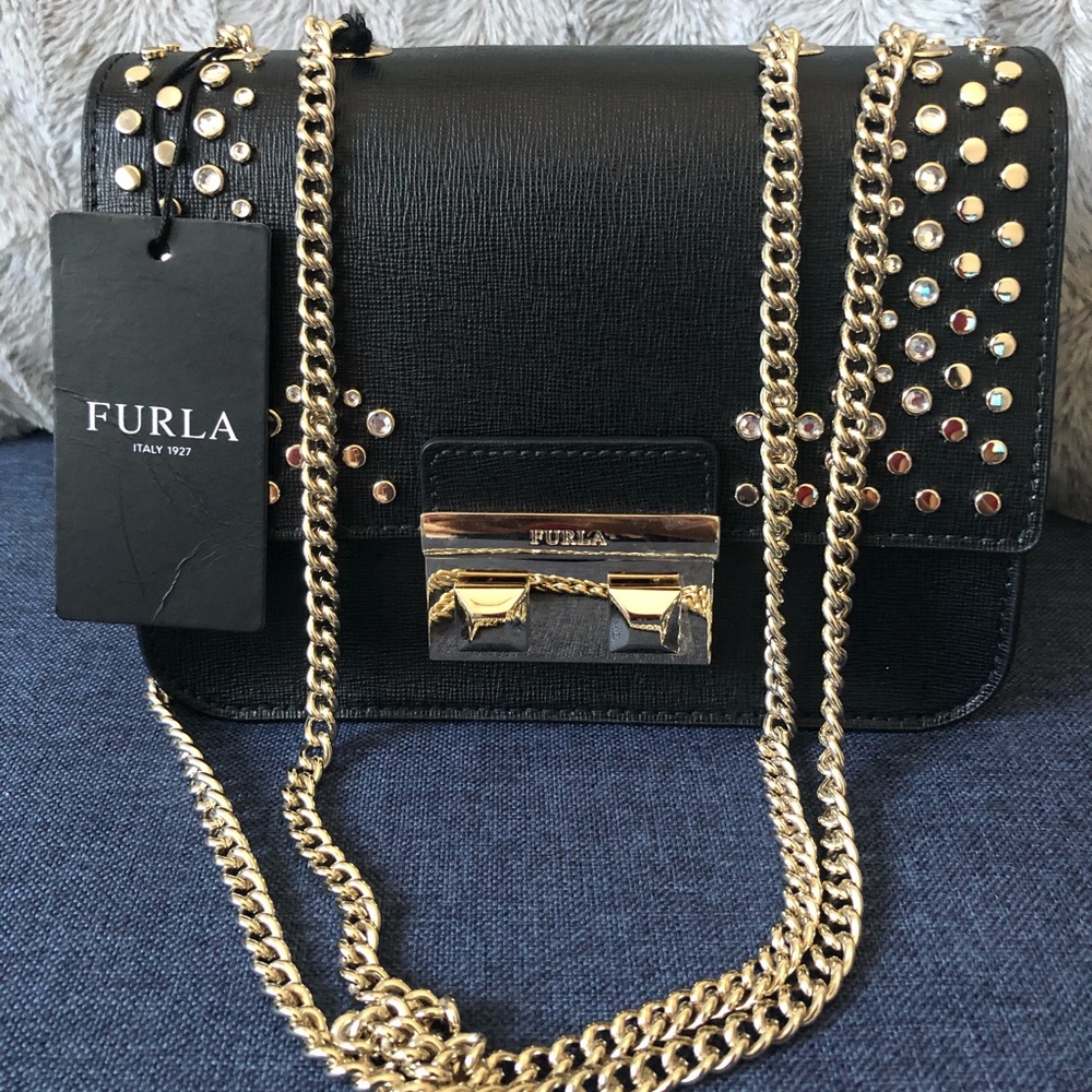 Furla Mini Studded Leather Bag
